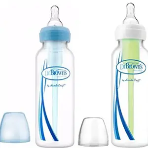 Dr. Brown's PP Options+ Narrow Bottle, 1-Pack + PP Options+ Narrow Bottle, 1-Pack - 250 ml(White, Blue)