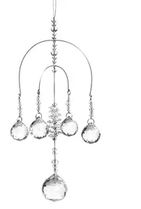 Discount4product Tansperenet Crystal Hanging Car hanging Car Hanging Ornament(Pack of 1)