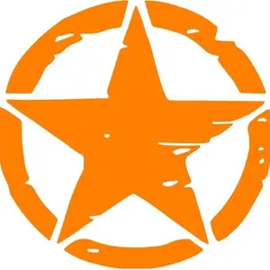 marvellous Sticker & Decal for Bike(Orange)