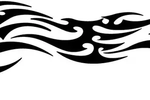 Wall Design Sticker & Decal for Bike(Black)