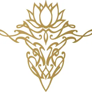 Wall Design Sticker & Decal for Bike(Gold)