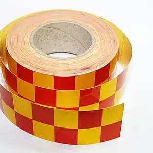 Laps of Luxury GD521 50.8 mm x 45.72 m Red, Yellow Reflective Tape(Pack of 1)