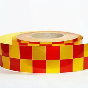Laps of Luxury GD518 50.8 mm x 3.65 m Red, Yellow Reflective Tape(Pack of 1)