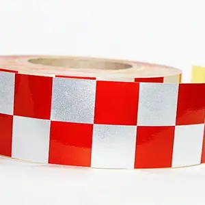 Laps of Luxury GD517 50.8 mm x 45.72 m Red, White Reflective Tape(Pack of 1)