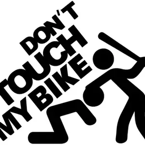 Marvellous Sticker & Decal for Bike(Black)