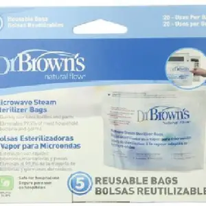 Dr. Brown's Microwave Steam Sterilizer Bags - 1 Slots(Multicolor)