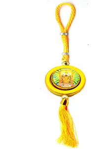 Faynci Tirupati Balaji Double Sided Fashion Religious Car Rearview Mirror Hanging Ornament/Interior Wall Hanging Showpiece for good luck Car Hanging Ornament(Pack of 1)