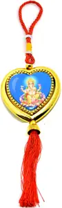 Faynci Shree Ganesh/Vinayak Red Car Rearview Mirror Hanging Ornament/Interior Wall Hanging Showpiece for Good Luck/Gifting Car Hanging Ornament(Pack of 1)
