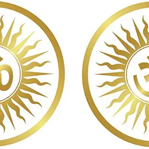 marvellous Sticker & Decal for Bike(Gold)