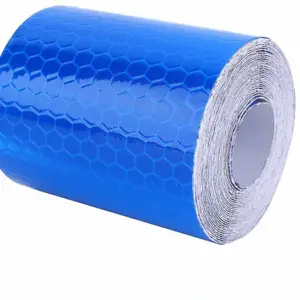 SYGA 3 Meter Reflective Warning Tape Sticker, High Visibility Safety Honeycomb Conspicuity Tapes 50 mm x 3 m Blue Reflective Tape(Pack of 1)