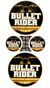 MARVELLOUS Sticker & Decal for Bike(Multicolor)