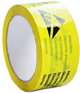 sky enterprise shop ESD Safe Tape Floor Marking Yellow (25 mtrx2" ) 50 mm x 25 m Yellow Reflective Tape(Pack of 1)