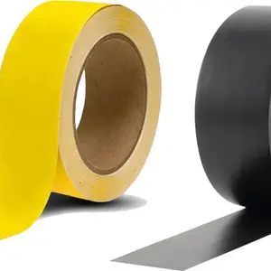 MM WILL CARE BOPP YELLOW AND BLACK 55 mm x 60 m YELLOW, BLACK Reflective Tape(Pack of 2)