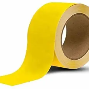 sky enterprise shop Floor Marking Tape 50 mm x 65 m Yellow Reflective Tape(Pack of 1)