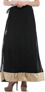 jaipuri fashion Solid Women Regular Black Skirt