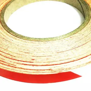 Laps of Luxury GD145 11 mm x 7.31 m Red and Silver Reflective Tape(Pack of 1)