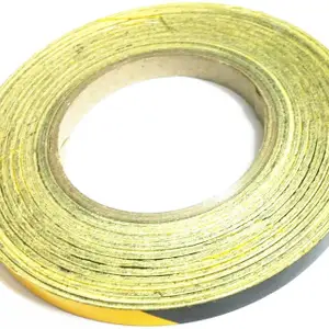Laps of Luxury GD143 11 mm x 7.31 m Yellow and Black Reflective Tape(Pack of 1)