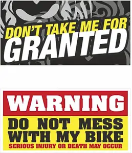 Rover Sticker & Decal for Bike(Black, Yellow)
