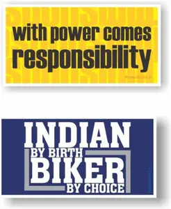 Rover Sticker & Decal for Bike(Yellow, Blue)