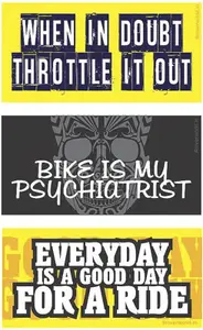 Rover Sticker & Decal for Bike(Black, Yellow)