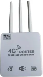 NXXTTNK NXXTTNK 4G LTE, Plug and Play 3X Antenna Wirelesss 300 Mbps 4G Router(White, Dual Band)