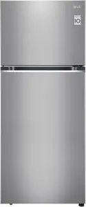 LG LG 408 L Frost Free Double Door Top Mount 2 Star Convertible Refrigerator(Dazzle Steel, GL-S412SDSY)