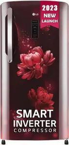 LG LG 201 L Direct Cool Single Door 4 Star Refrigerator  with Mi-com(Scarlet Charm, GL-B211HSCY)