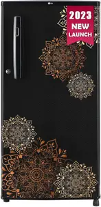 LG LG 185 L Direct Cool Single Door 3 Star Refrigerator(Ebony Regal, GL-B199OERD)