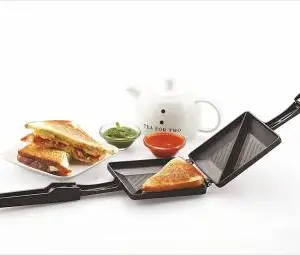 Moxtiza Non-Stick Aluminum Gas Compatible Sandwich Maker Toast Grill  