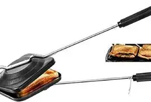 Hand Care 2 Non-Stick Aluminium Mini Gas Toaster | Bread Grill Sandwich/Burger/Samosa Maker Toast Toast  