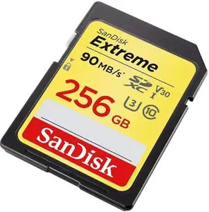 SanDisk extreme pro 256GB SDXC Class 10 90 MB/s Memory Card