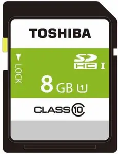 TOSHIBA 8GB MicroSDHC Class 10 30 MB/s Memory Card