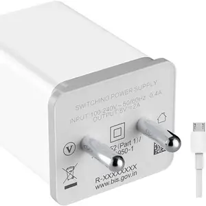 Prifakt 10 W 2.4 A Mobile Charger with Detachable Cable