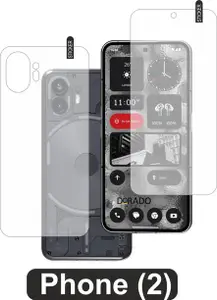 DORADO SHIELD Front and Back Tempered Glass for Front and back for Nothing Phone (2) screen guard
