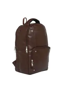 MBOSS Faux Leather Zipper Closure Laptop Backpack