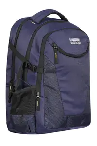 DE VAGABOND Unisex Polyester Zip Closure Laptop Bag