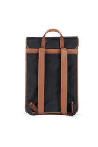LES HAUTE Magnetic Closure Pure Leather Unisex Casual Laptop Bag