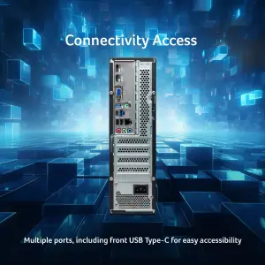 Acer Aspire XC-1760 Ryzen 7 5700G Processor Desktop (Windows 11 Home/ 8 GB/ 512 GB SSD/AMD Radeon Graphics)MSO with 54.61 cm (21.5) Display Black