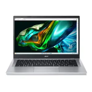 Acer Aspire 3 14 Intel Core i3 N305 Laptop (Windows 11 Home/8 GB/512 GB SSD) A314-36M, 35.56 cm (14") Full HD Display, 1.4 KG, Pure Silver price in India.